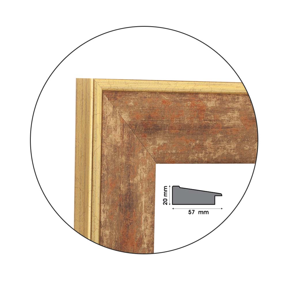 Ramă pentru puzzle „Egitto” - până la 3000 piese / Auriu