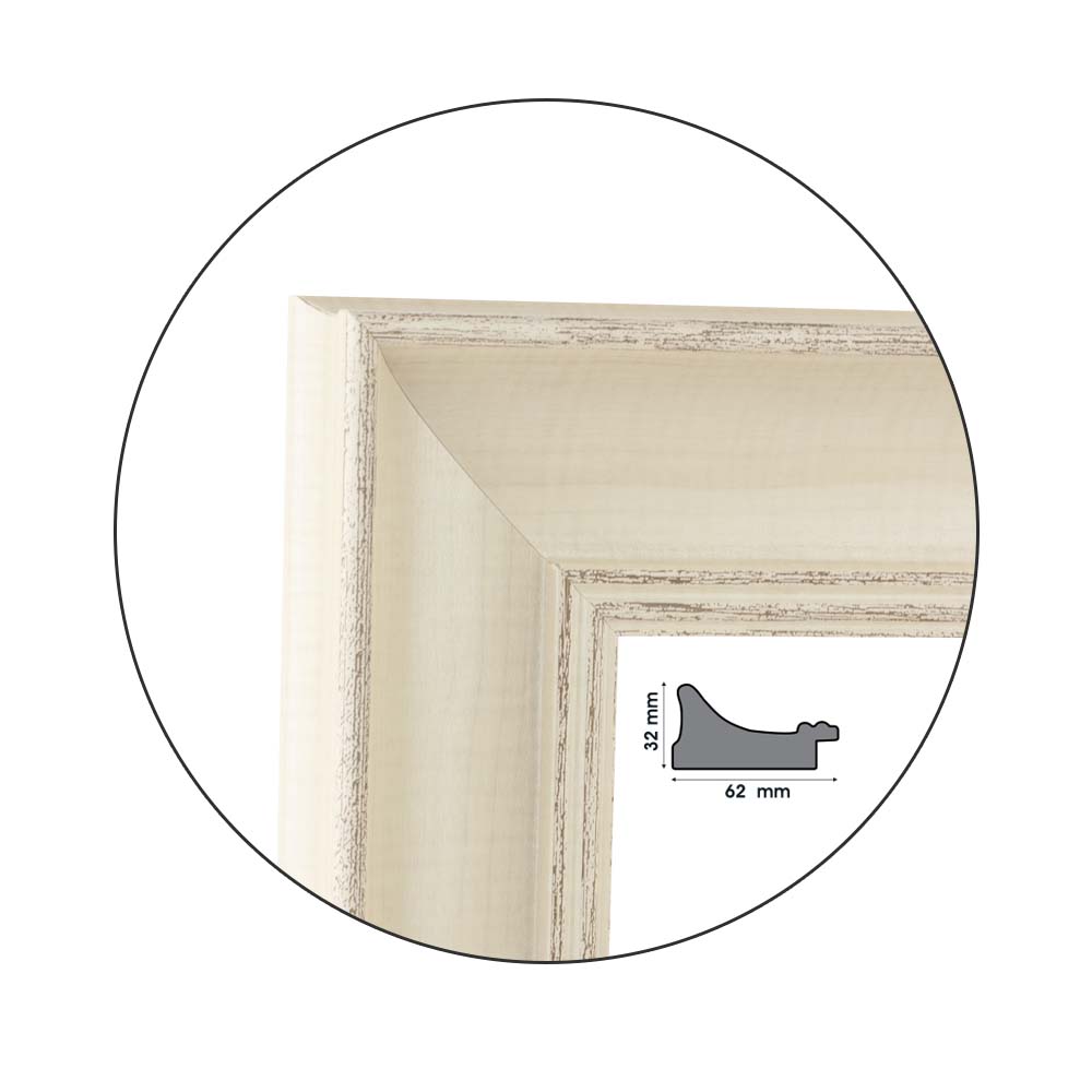 Ramă Bianco Retro | 6,2 cm