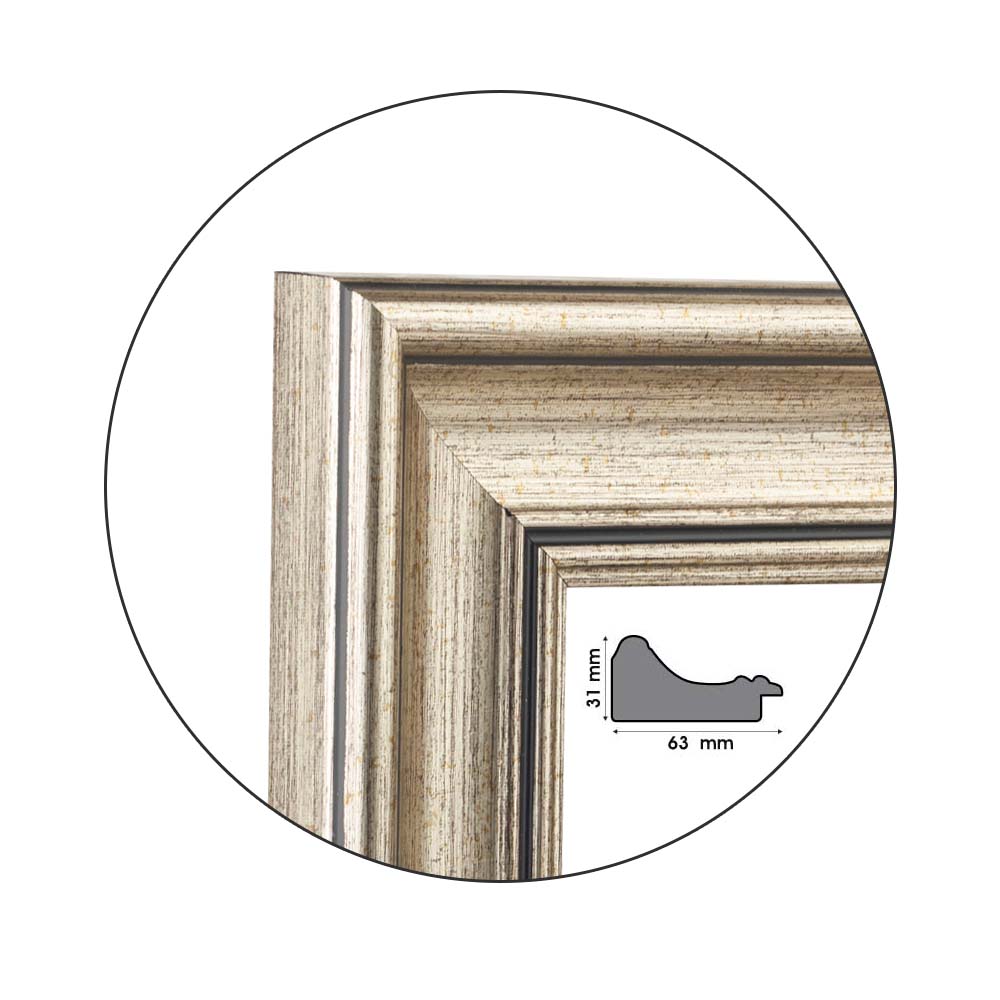 Ramă pentru puzzle „Stylish” - până la 3000 piese / Argintie