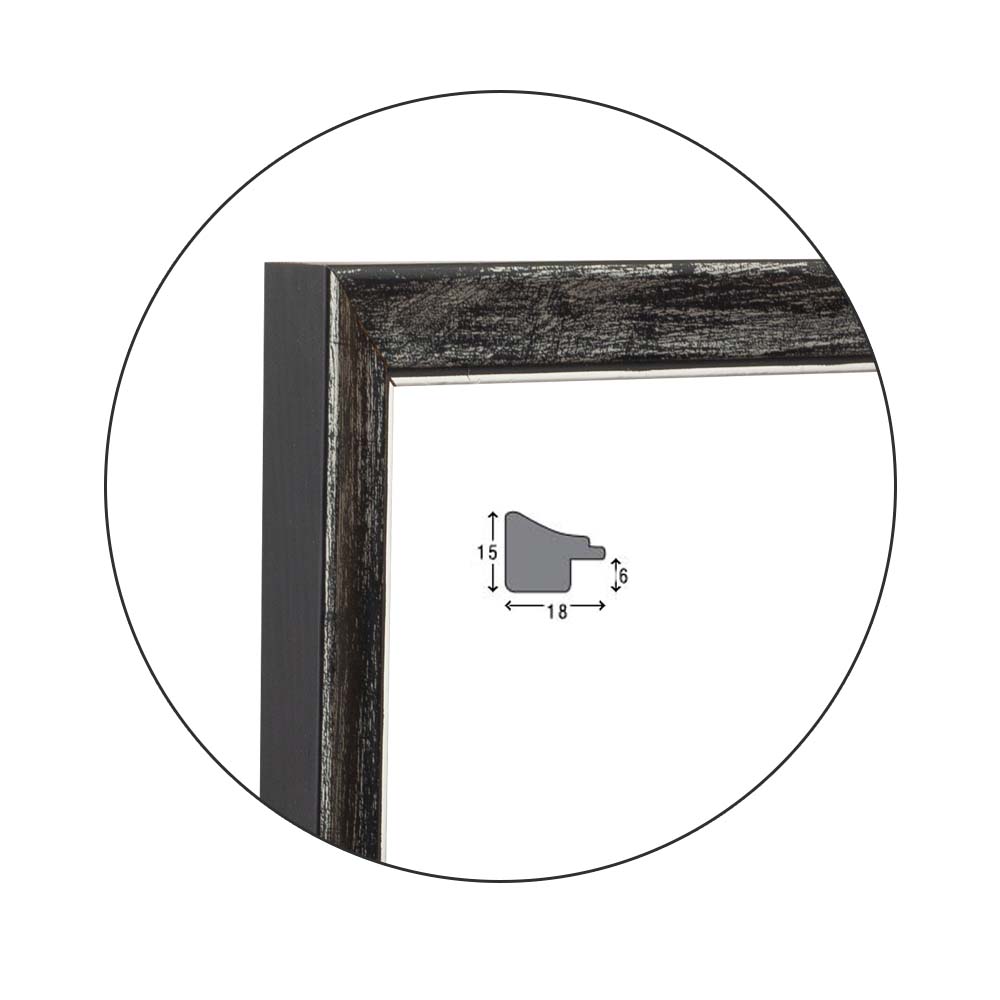 Ramă Nero Bianca | 1,8 cm