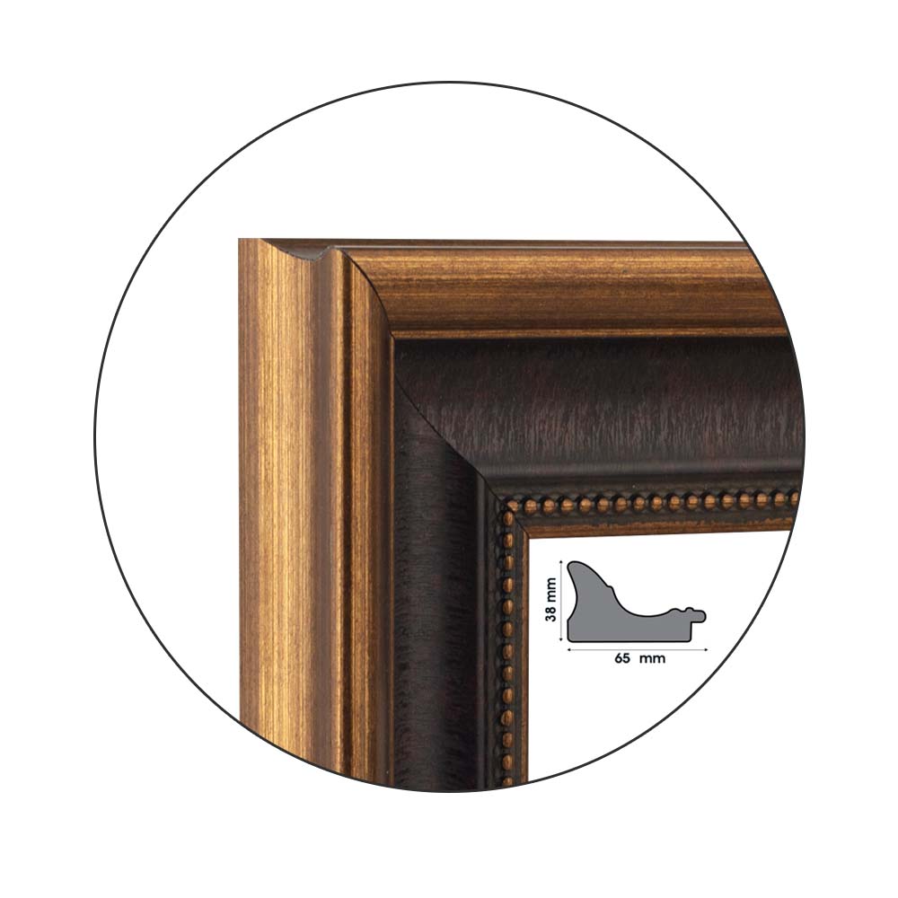 Ramă Marrone Barocco | 6,5 cm