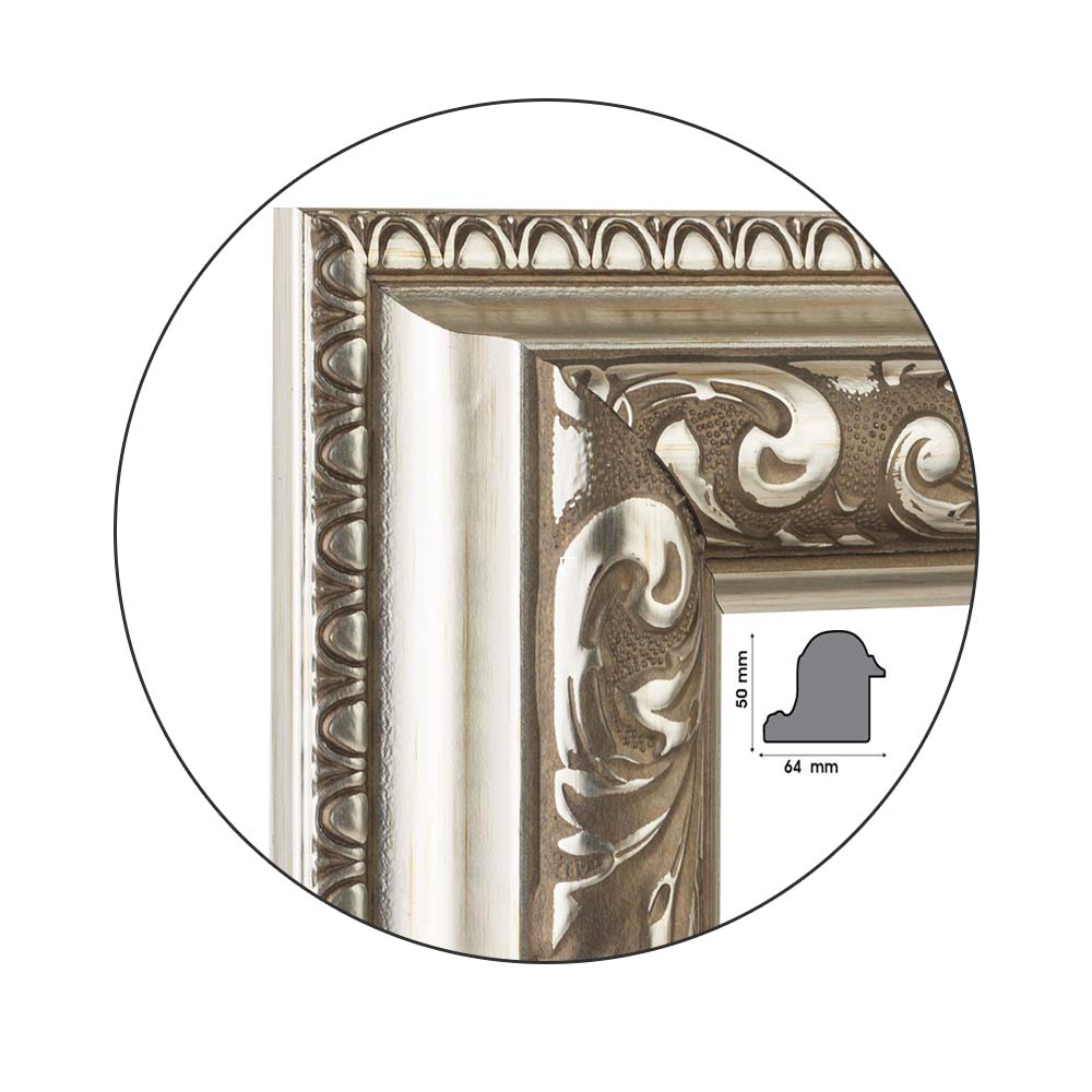 Ramă Ricco Silver | 6,4 cm
