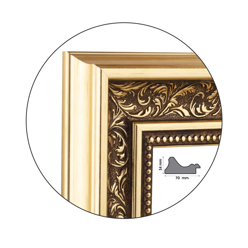 Ramă Magnifico Gold | 7,0 cm