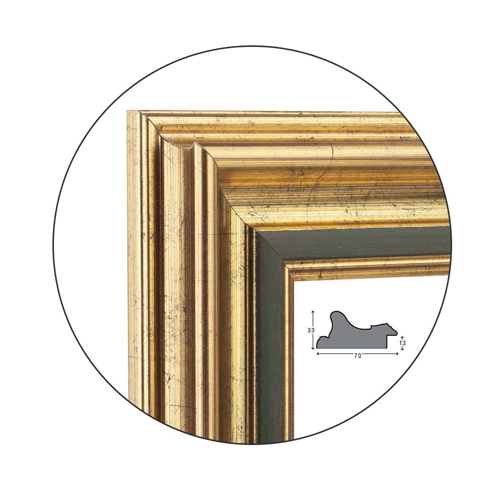 Ramă Green Gilded | 7,0 cm
