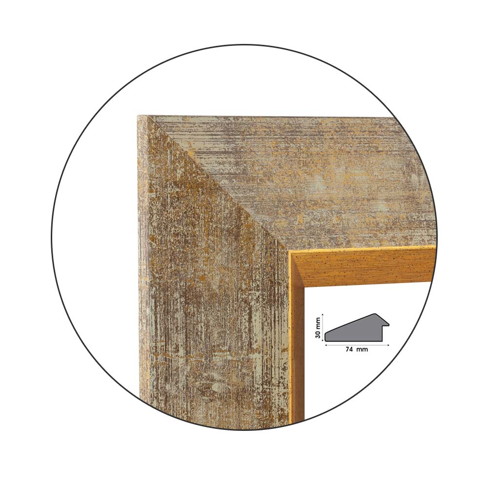 Ramă pentru puzzle „Bloom” - până la 4000 piese / Gri-aurie