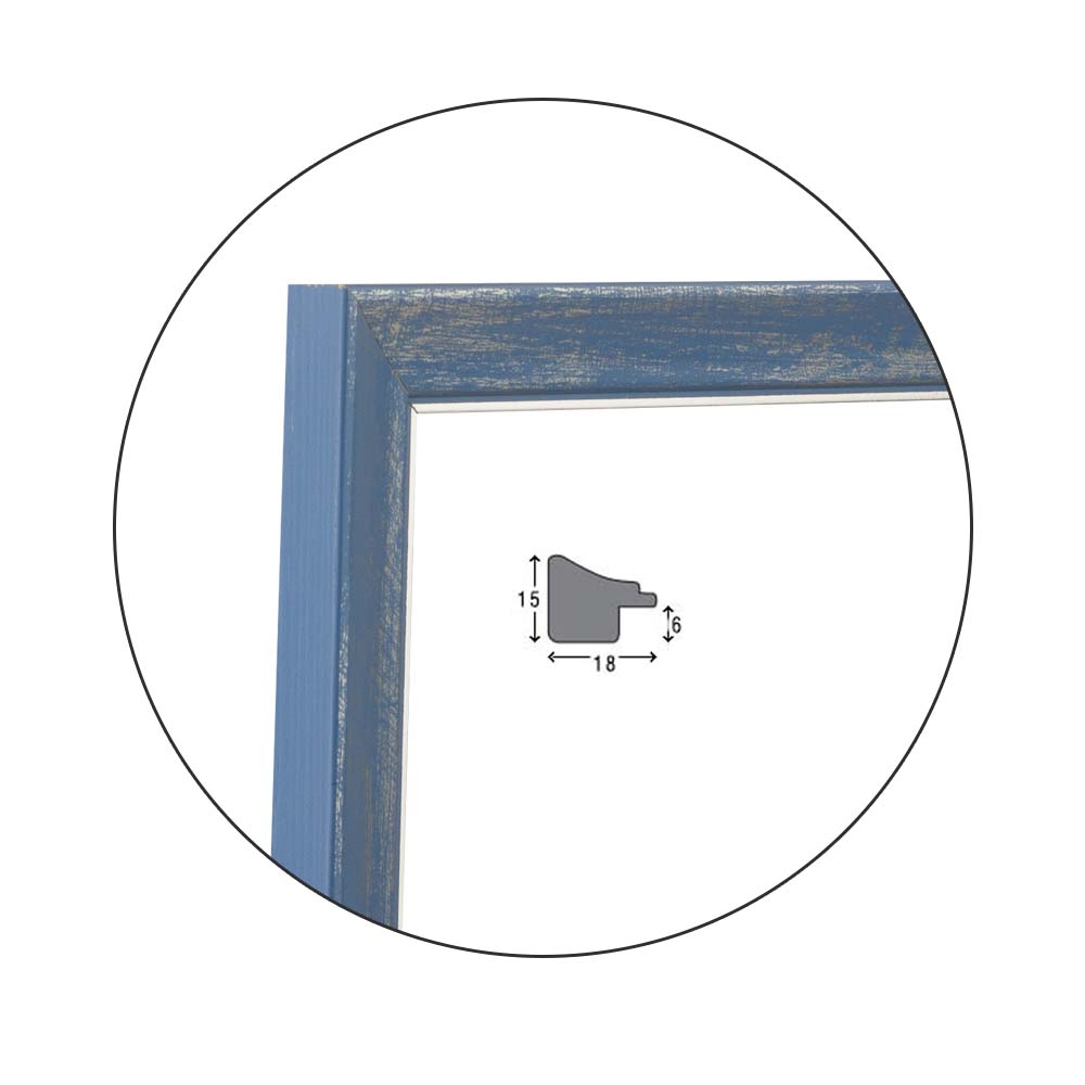 Ramă Bianca Blu | 1,8 cm