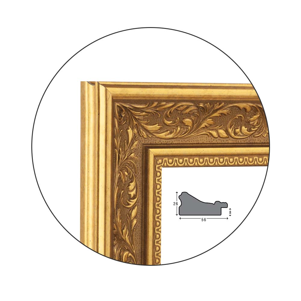 Ramă pentru oglindă "Ornamental" / Auriu