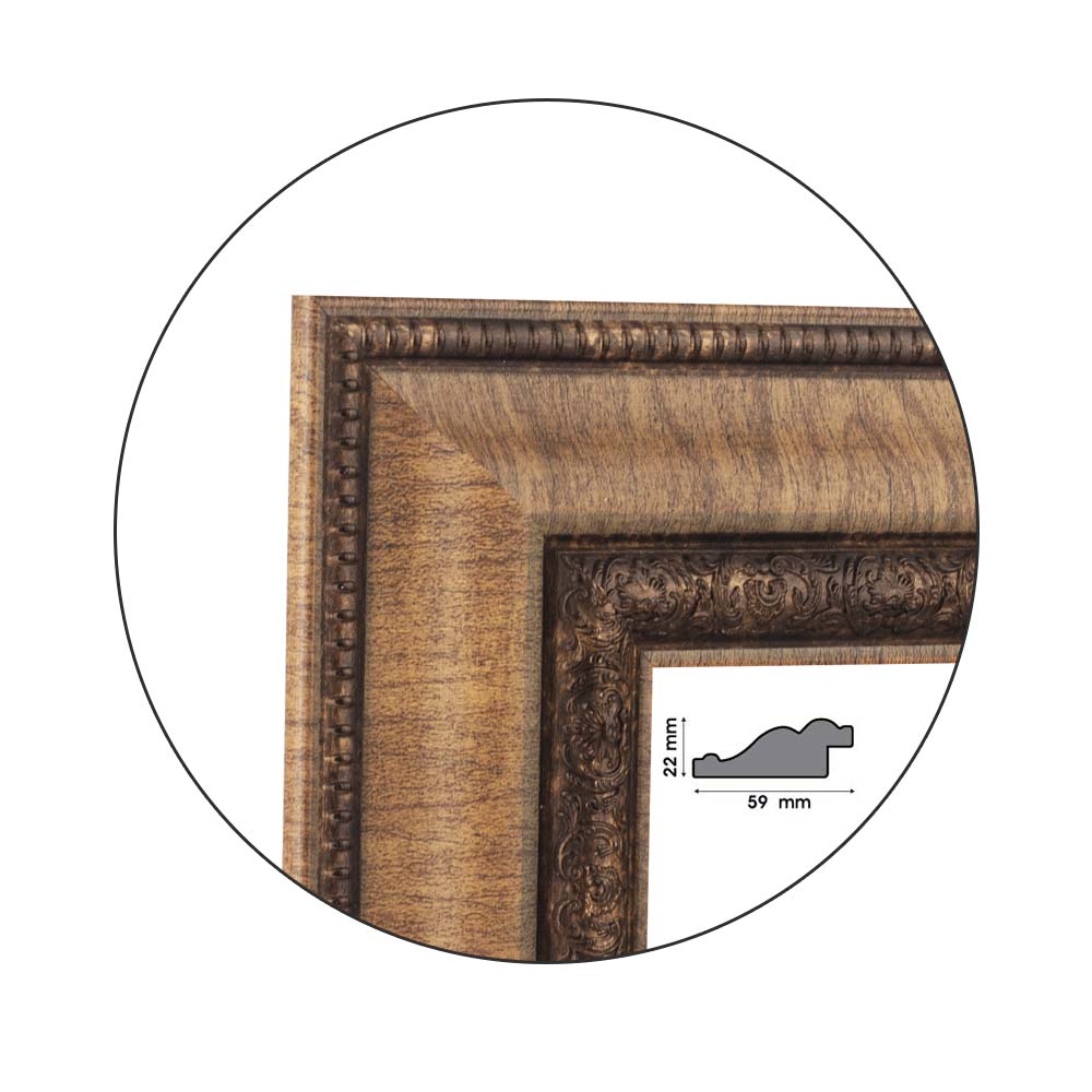 Ramă Luce Brown | 5,9 cm