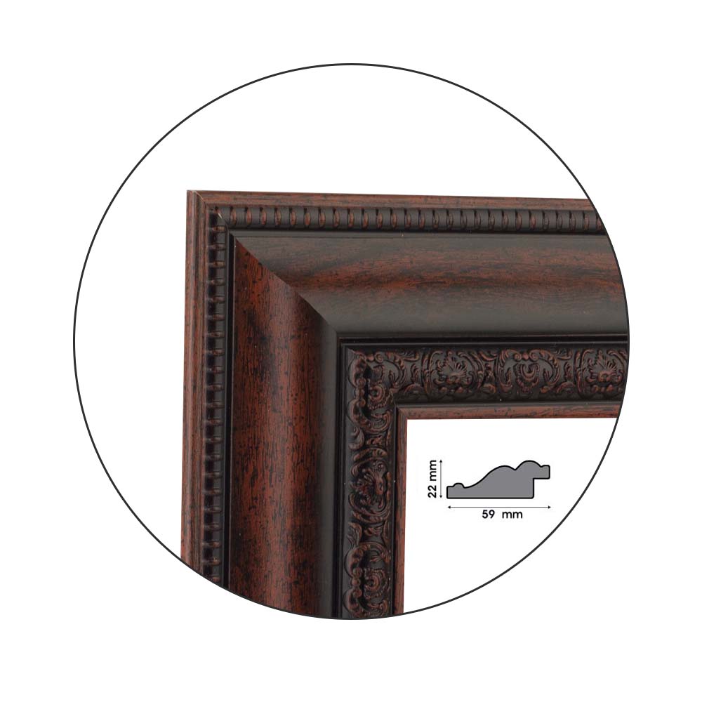 Ramă Reddish Maroon | 5,9 cm