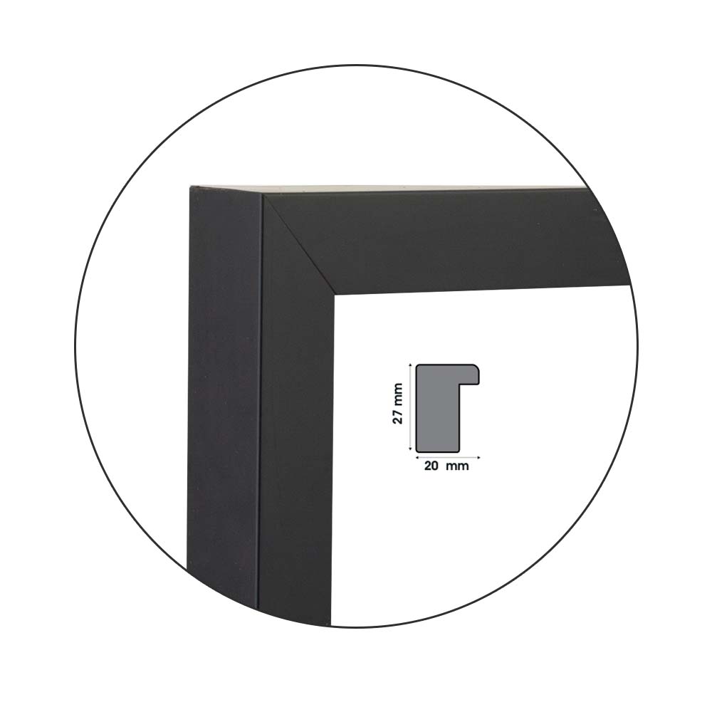Ramă Nero | 2,0 cm