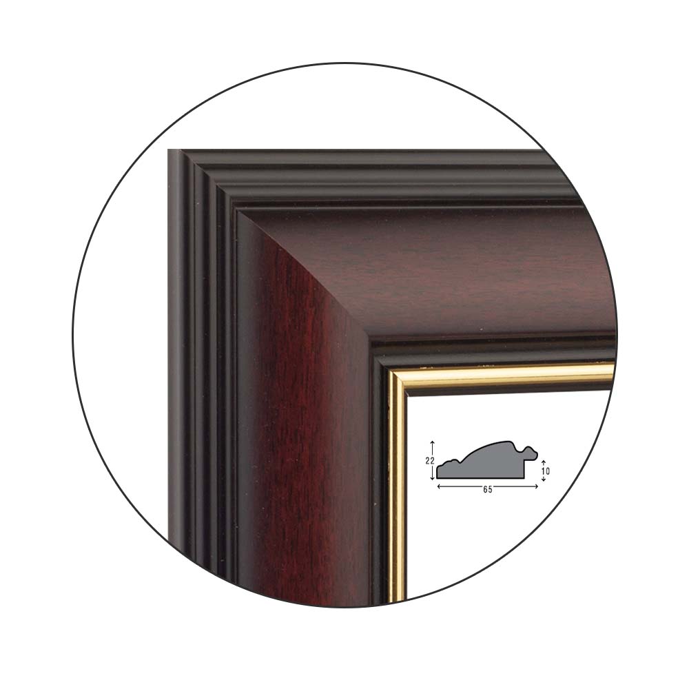 Ramă Reddish Brown | 6,5 cm
