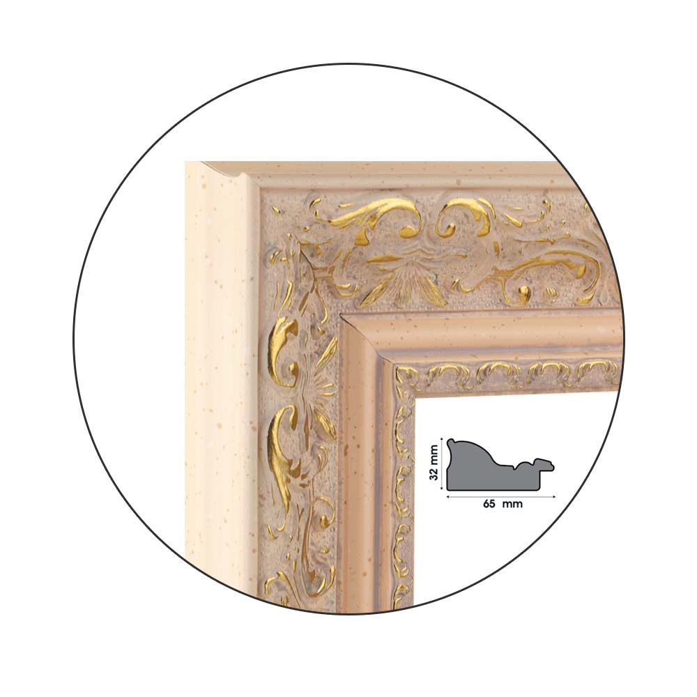 Ramă Golden Pinkish | 6,5 cm