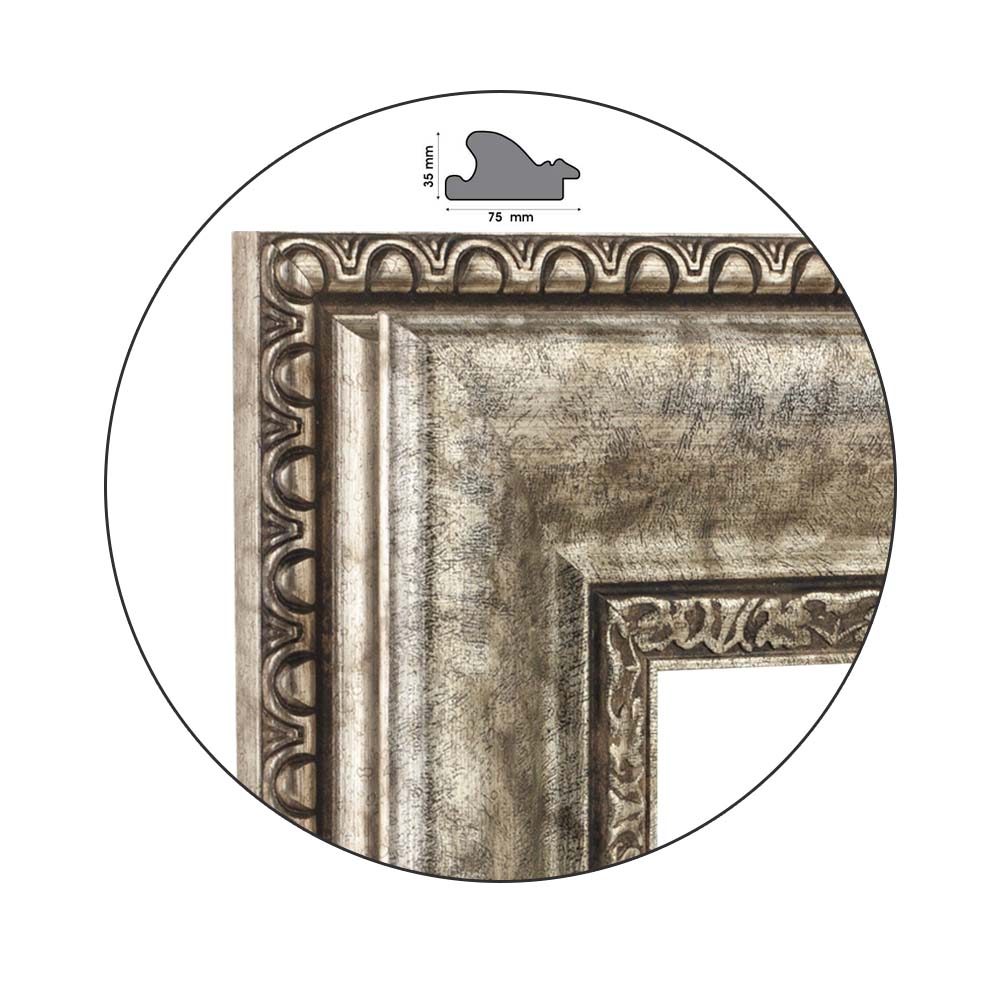 Ramă Argento Fumoso | 7,5 cm