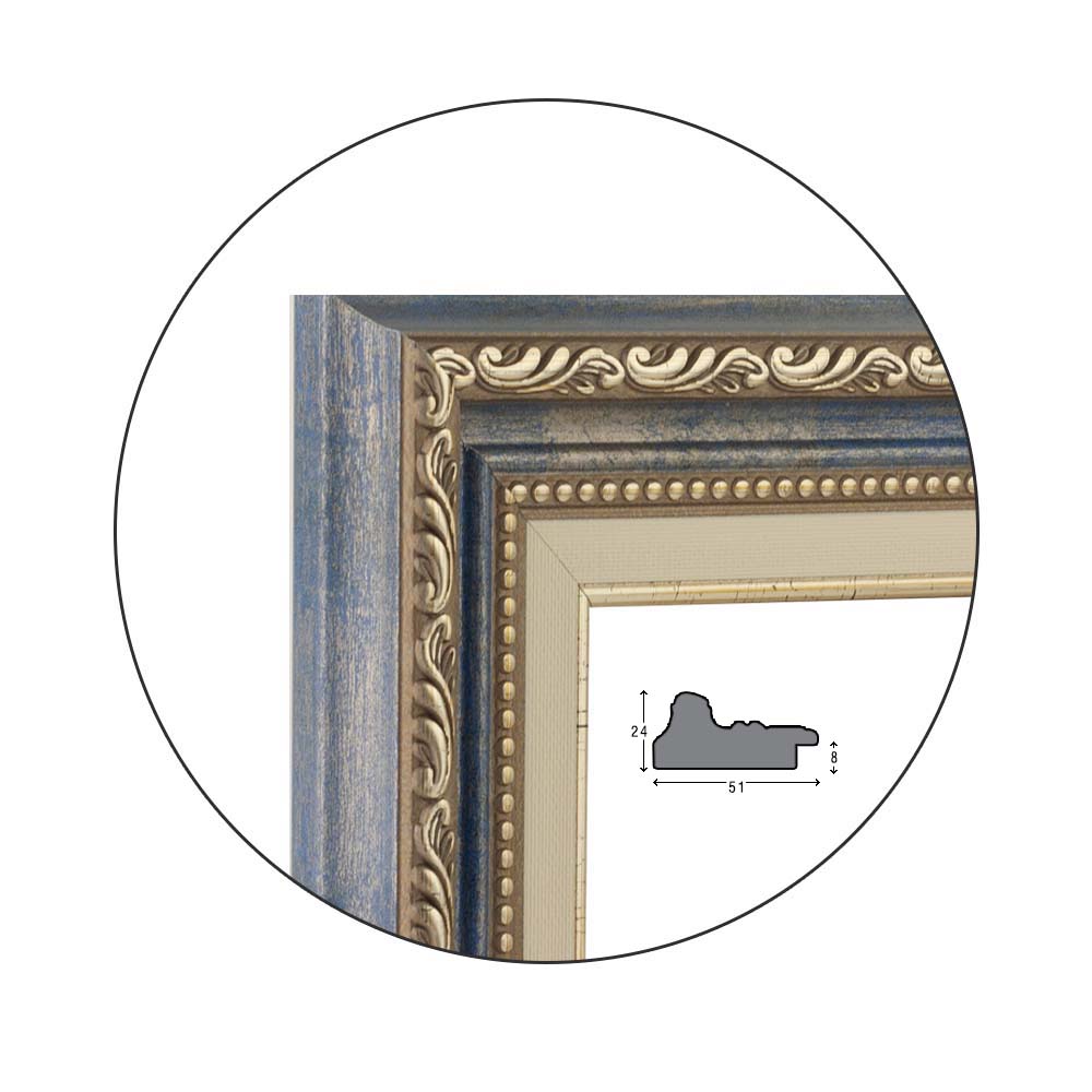Ramă Argento Blu | 5,1 cm
