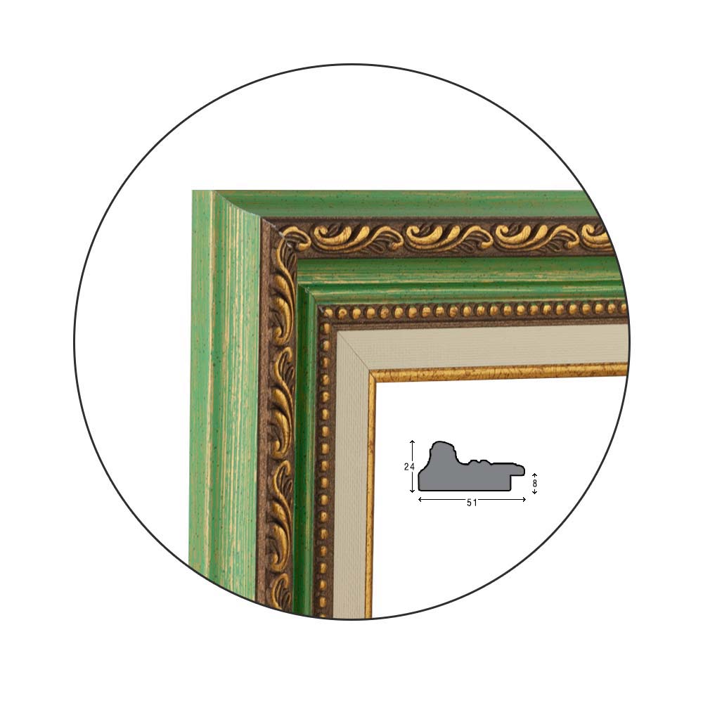 Ramă Dorato Verde | 5,1 cm