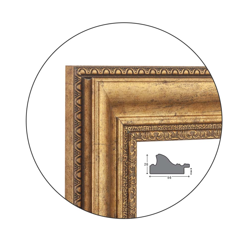 Ramă Vecchio Gold | 5,6 cm