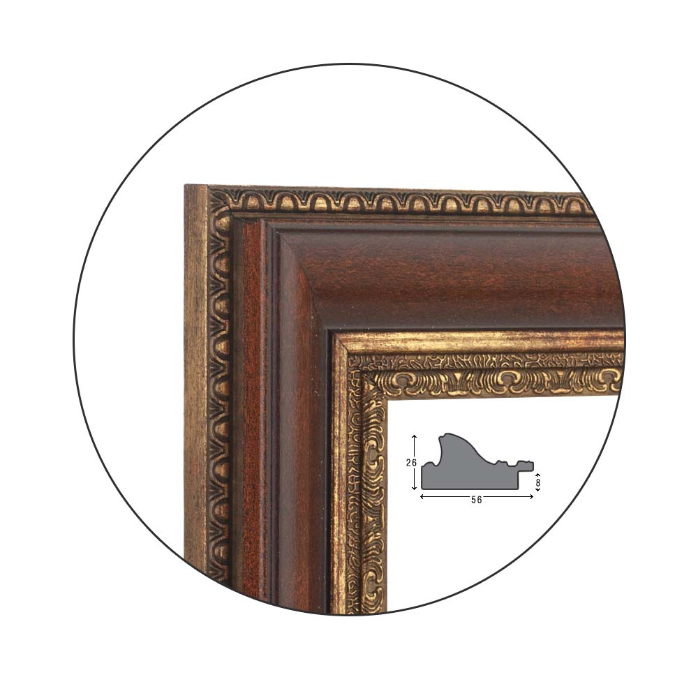 Ramă Vecchio Brown | 5,6 cm